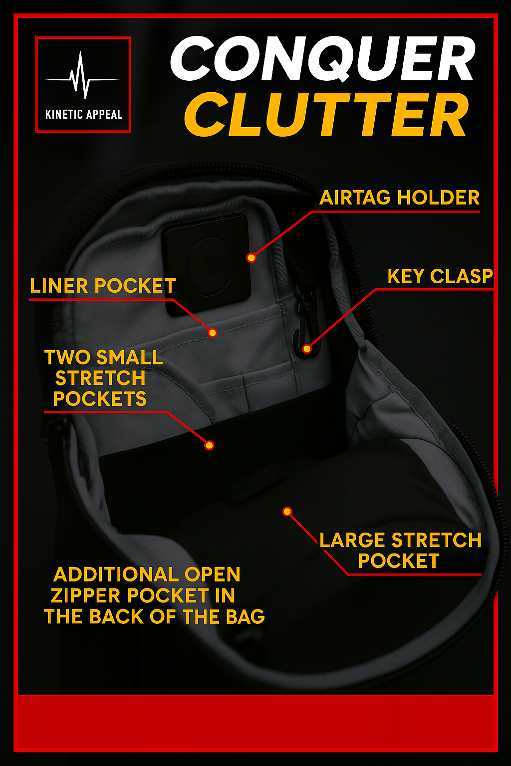 Kinetic Appeal Magnetic Gym Bag